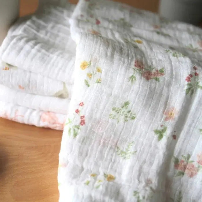 Blue Almonds Ltd Cotton muslin 5-pack "Country Floral" aden + anais