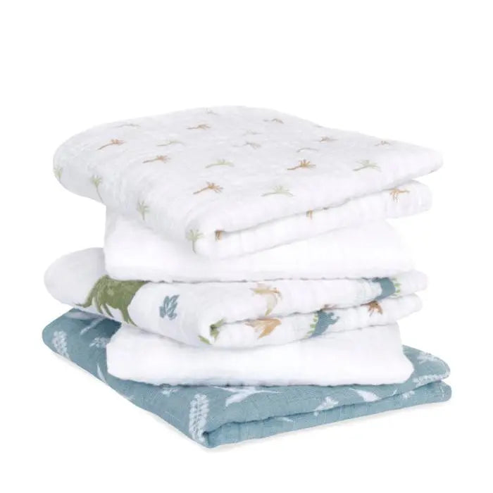 Blue Almonds Ltd Cotton muslin 5-pack "Dino Jungle" aden + anais