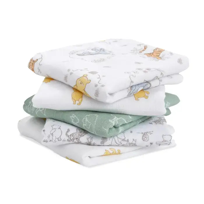Blue Almonds Ltd Cotton muslin 5-pack "Winnie + Friends" aden + anais