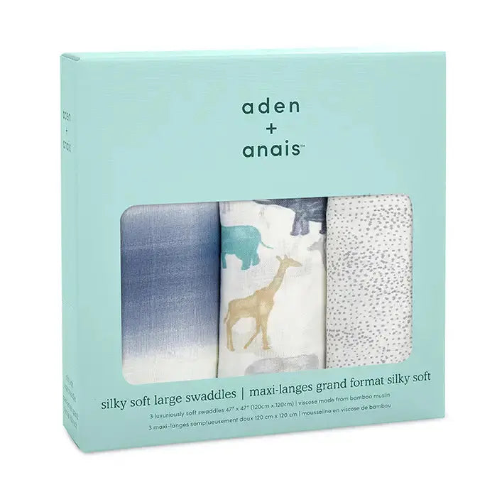 Blue Almonds Ltd Silky soft swaddle "Expedition" aden + anais
