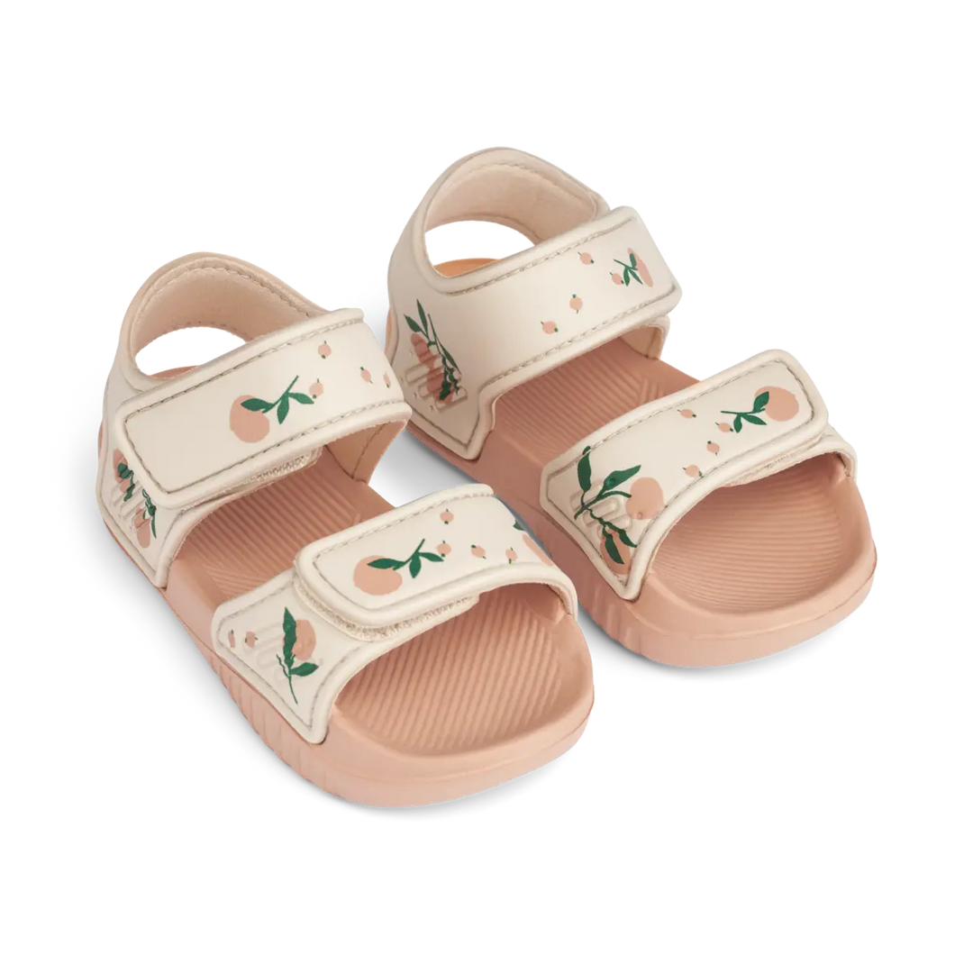 Blue Almonds Ltd Blumer Printed Sandals - Peach - Sea shell Liewood