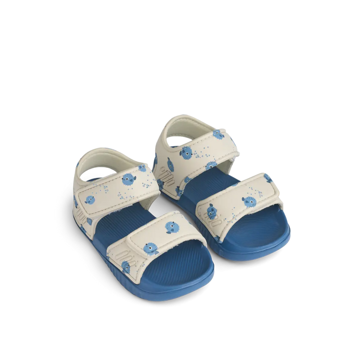 Blue Almonds Ltd Blumer Printed Sandals - Pufferfish / Sandy - UNISEX LIEWOOD
