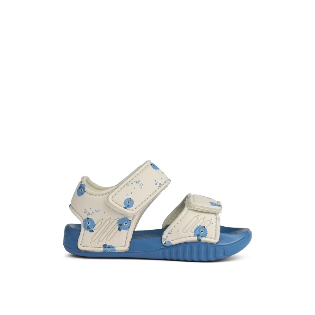 Blue Almonds Ltd Blumer Printed Sandals - Pufferfish / Sandy - UNISEX LIEWOOD