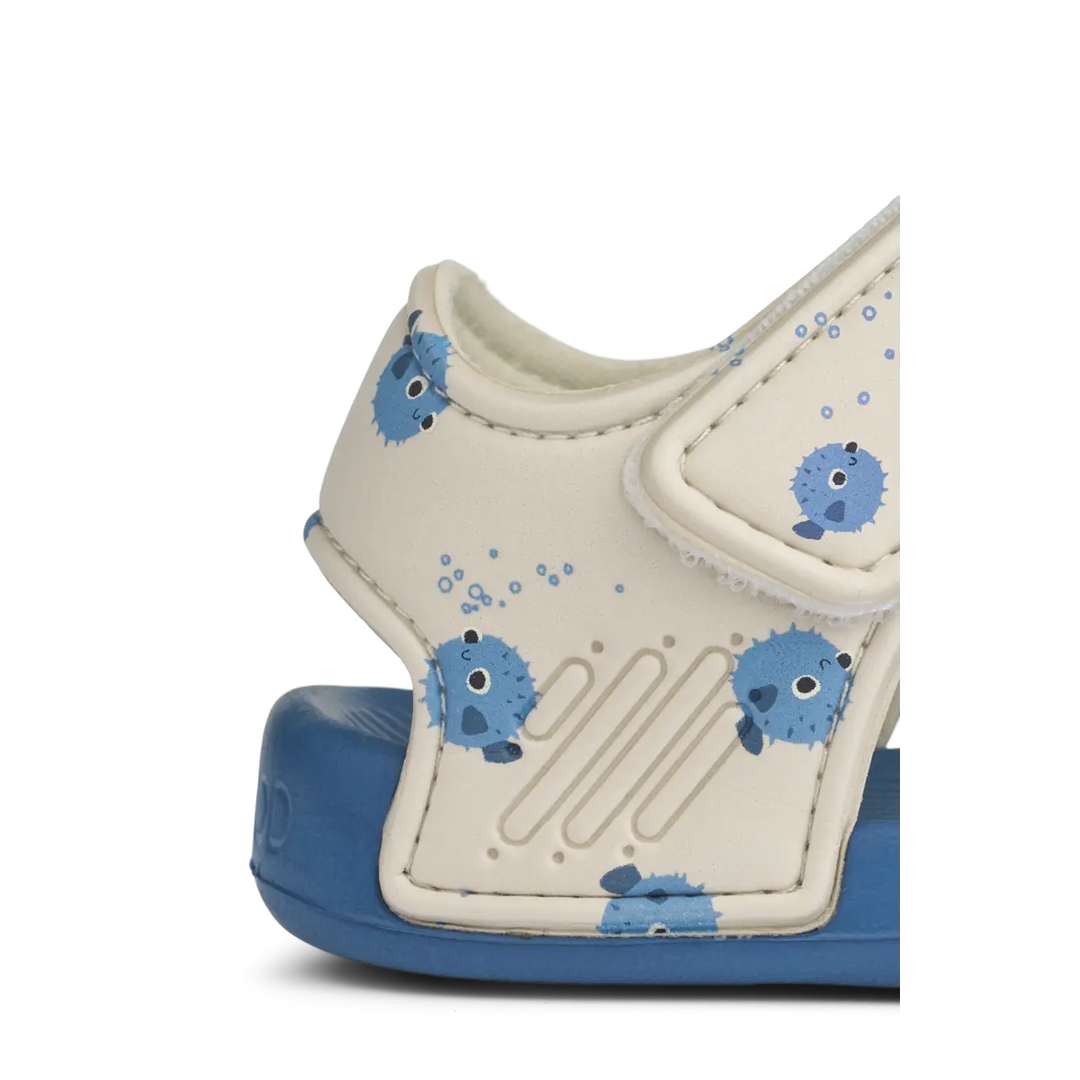 Blue Almonds Ltd Blumer Printed Sandals - Pufferfish / Sandy - UNISEX LIEWOOD