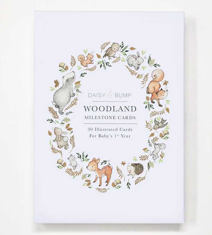 Blue Almonds Ltd Baby's first year milestone cards Daisy & Bump
