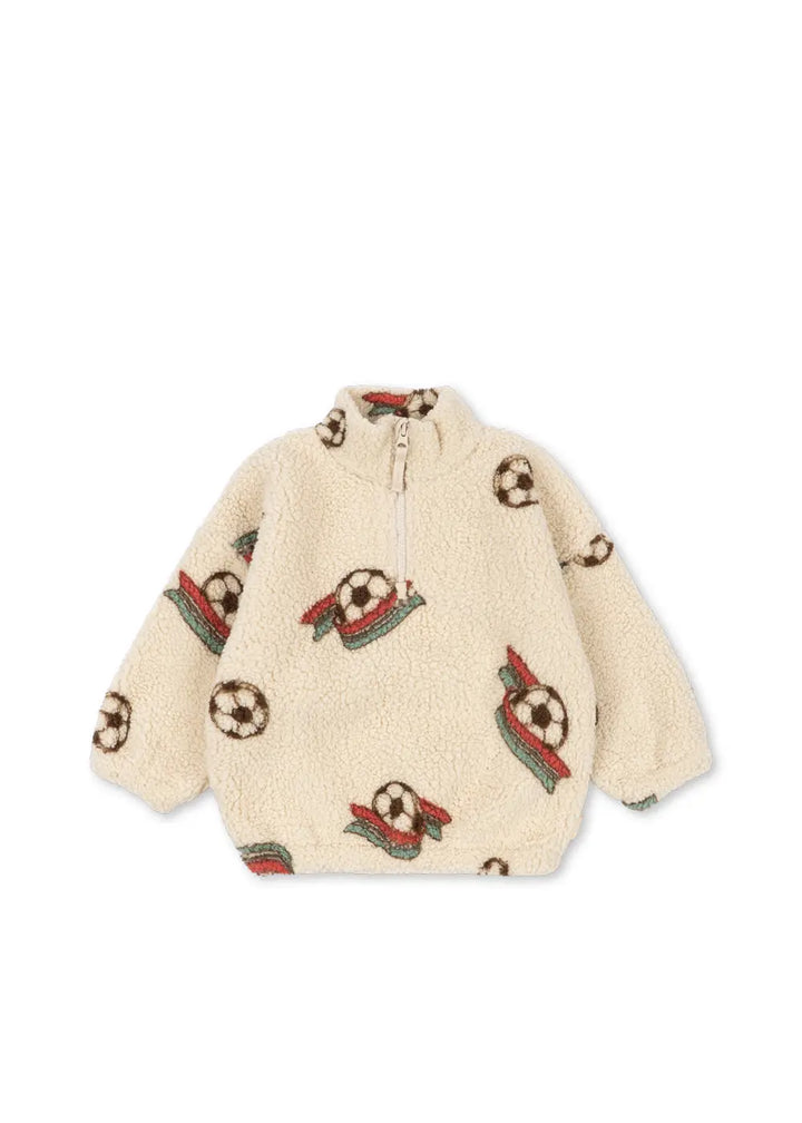 Blue Almonds Ltd Boys Jody Teddy Half-Zip - Kick It Konges Sløjd