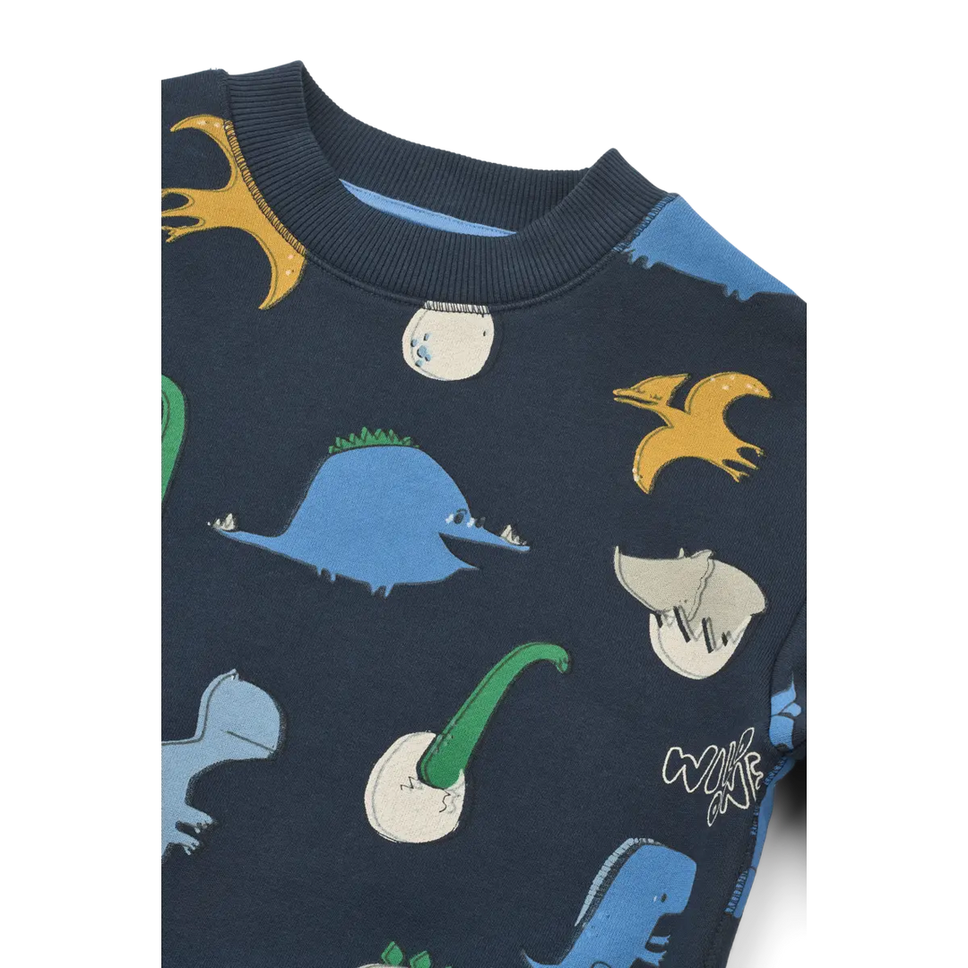 Ridley Printed Sweatshirt - Dino Roar / Classic Navy
