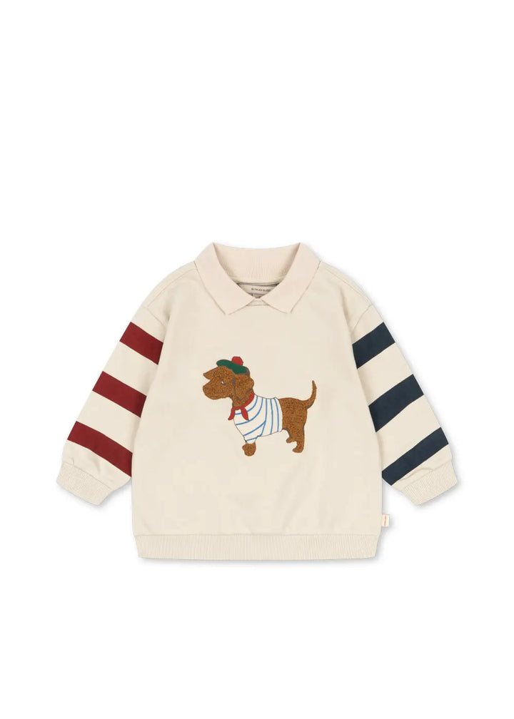 Blue Almonds Ltd Boys Spotty Sweatshirt - Brown Rice Konges Sløjd