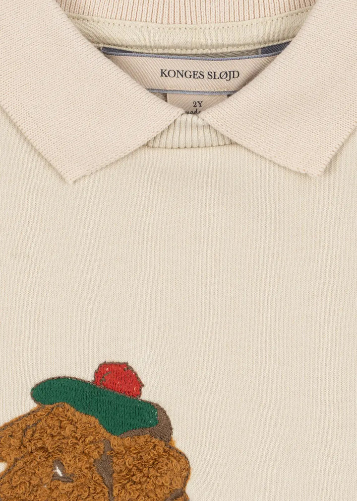 Blue Almonds Ltd Boys Spotty Sweatshirt - Brown Rice Konges Sløjd