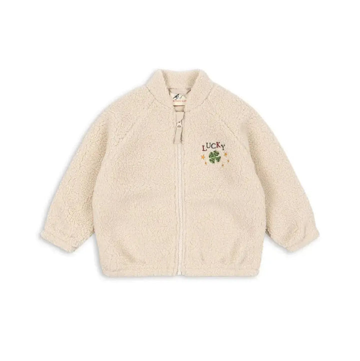 Blue Almonds Ltd JAZZ TEDDY JACKET GRS - FRENCH OAK kongessloejd