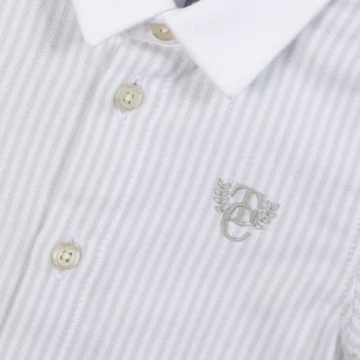 Blue Almonds Ltd CHEMISE2 – Gris clair rayé – CB12011 Tartine et Chocolat