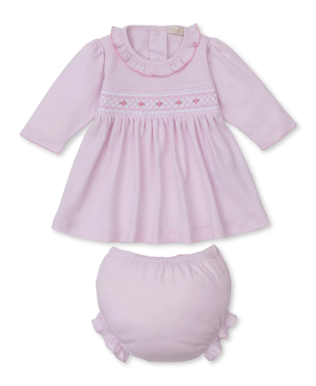 Blue Almonds Ltd CLB Fall 25 - Dress Set w/ Hand Smk - Pink - GIRLS Kissy Kissy