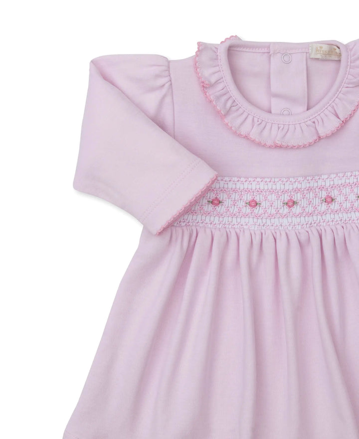 Blue Almonds Ltd CLB Fall 25 - Dress Set w/ Hand Smk - Pink - GIRLS Kissy Kissy