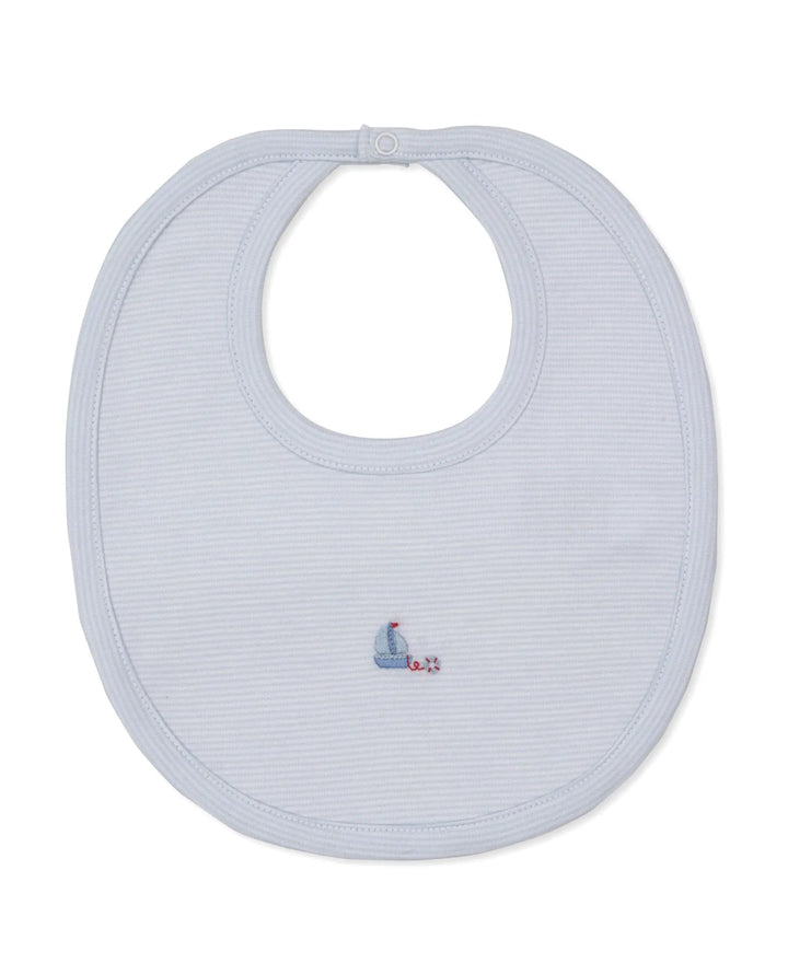 Blue Almonds Ltd CLB Summer Medley 26 - Bib w/ Hand Emb STR - Light Blue Kissy Kissy