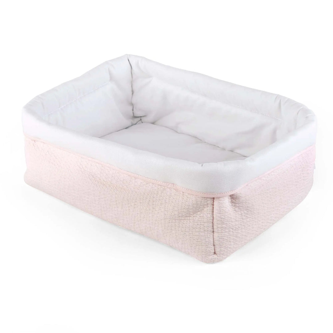 Blue Almonds Ltd Care basket rectangular - Padded - Cotton Pink Theophile & Patachou