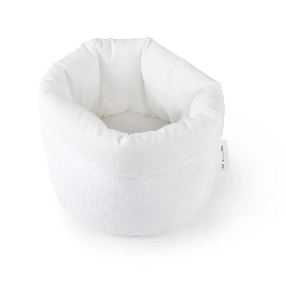 Blue Almonds Ltd Care basket round - Padded - Cotton White Theophile & Patachou