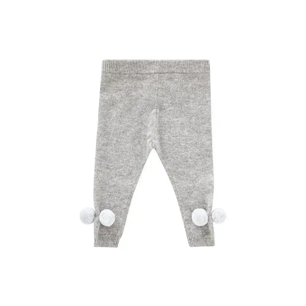 Blue Almonds Ltd Cashmere pompoms leggings blue Blue Almonds x Madeleine Thompson