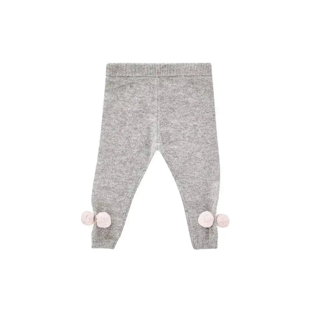 Blue Almonds Ltd Cashmere pompoms leggings pink Blue Almonds x Madeleine Thompson