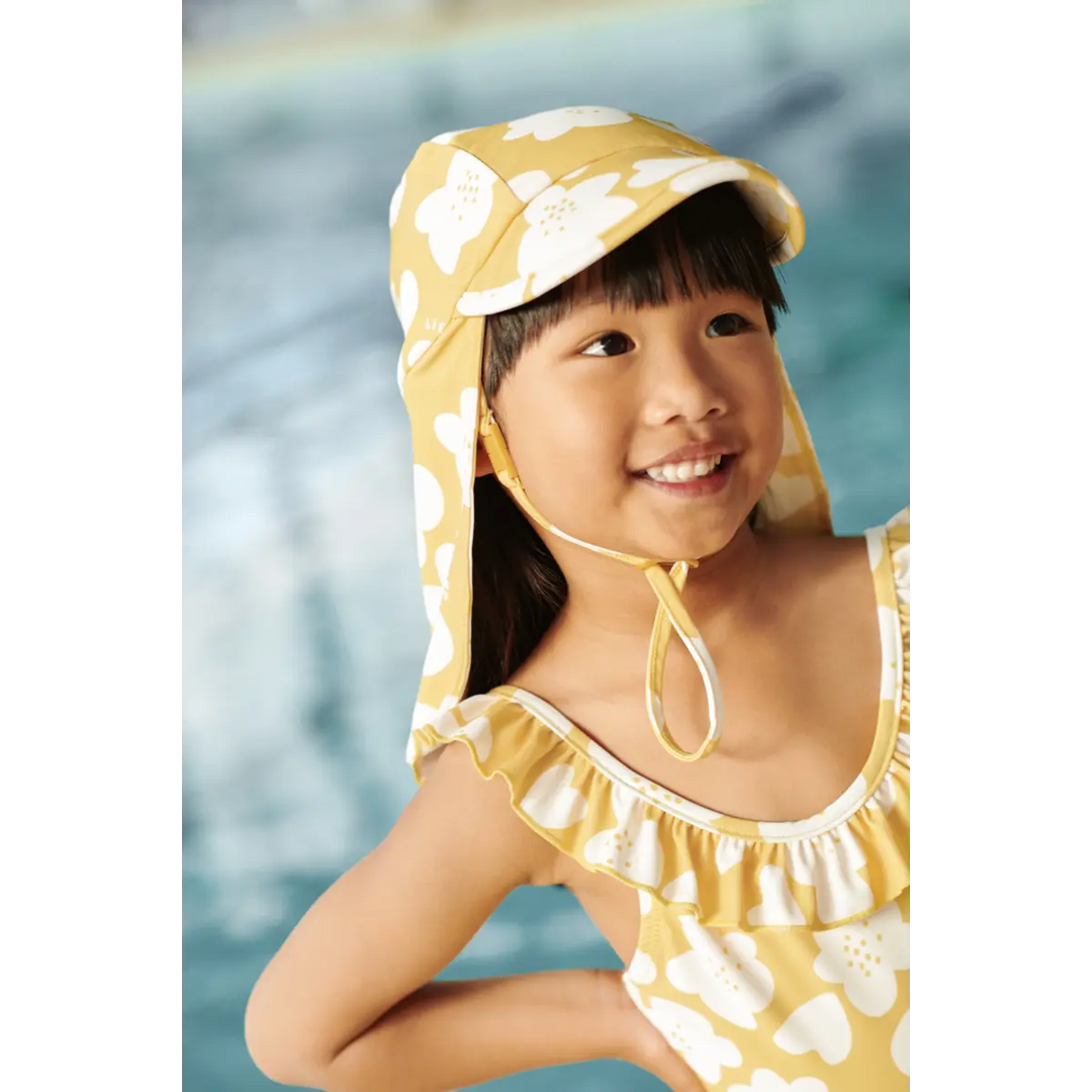 Blue Almonds Ltd Cecilia Swim Hat - Flower / Lemon yellow - UNISEX LIEWOOD