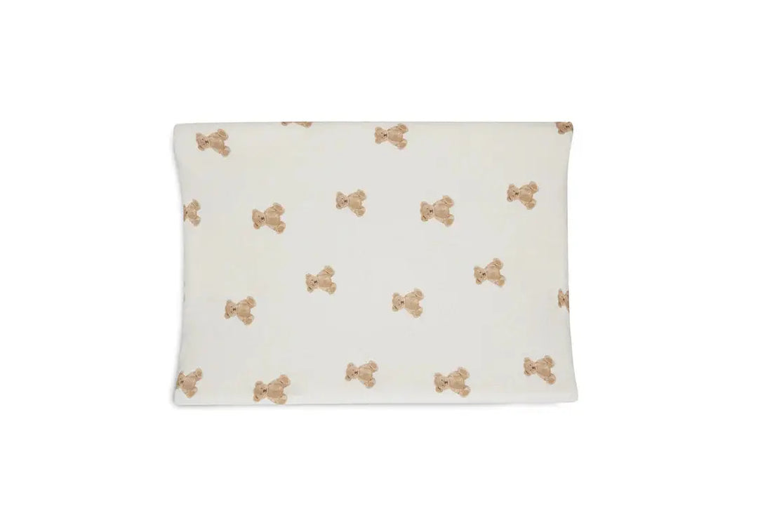 Blue Almonds Ltd Changing Mat Cover Jersey- Teddy Bear Jollein