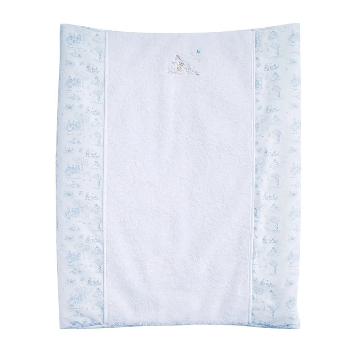 Blue Almonds Ltd Changing Mat Cover - Printed Blue Garden Party Theophile & Patachou