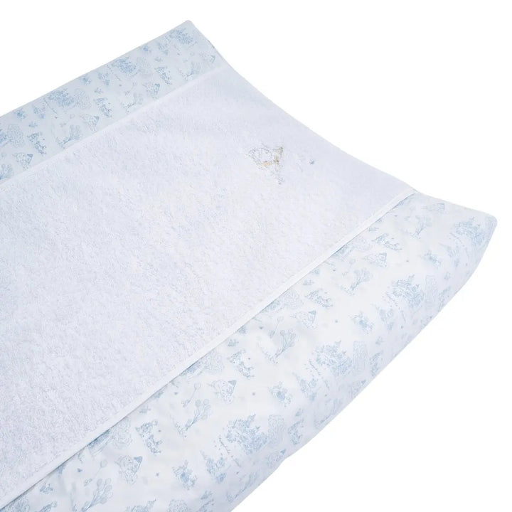 Blue Almonds Ltd Changing Mat Cover - Printed Blue Garden Party Theophile & Patachou