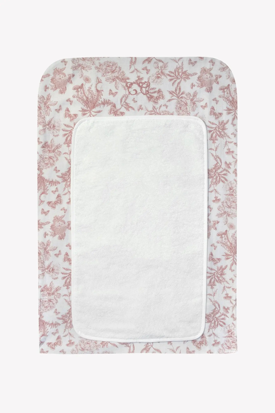 Blue Almonds Ltd Changing Mat Cover - Toile de Jouy Pink Tartine et Chocolat