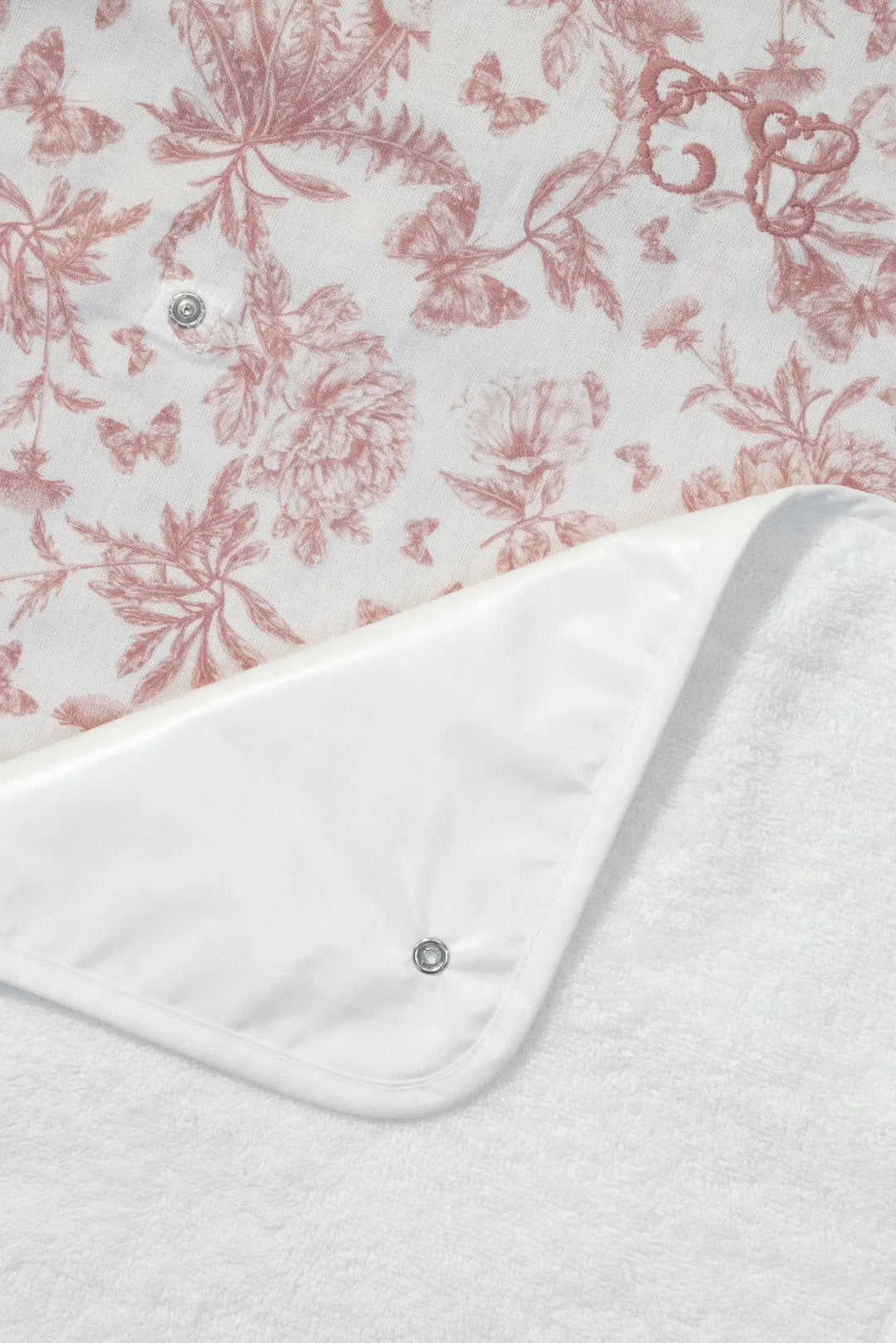 Blue Almonds Ltd Changing Mat Cover - Toile de Jouy Pink Tartine et Chocolat