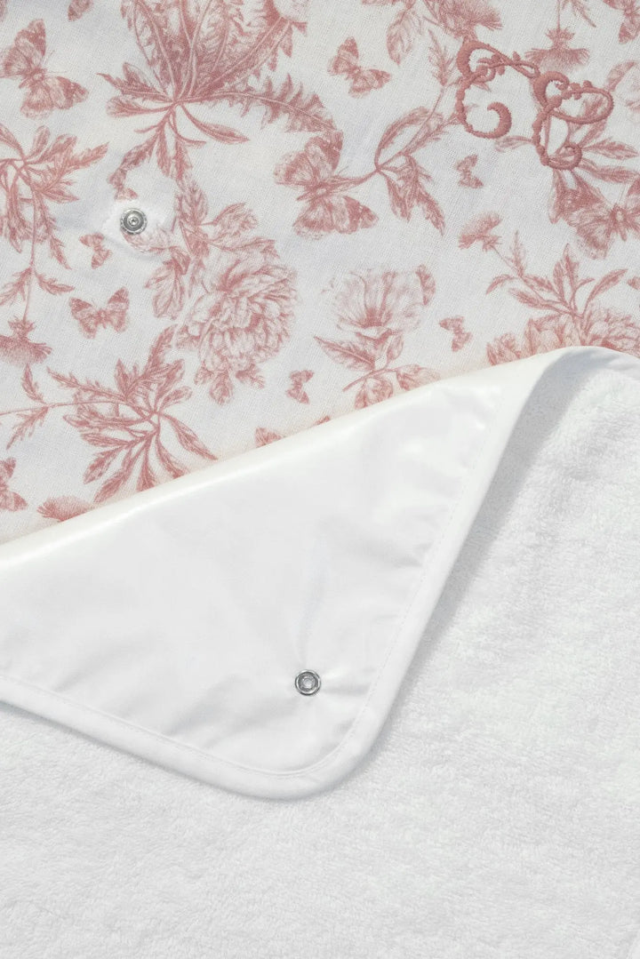 Blue Almonds Ltd Changing Mat Cover - Toile de Jouy Pink Tartine et Chocolat