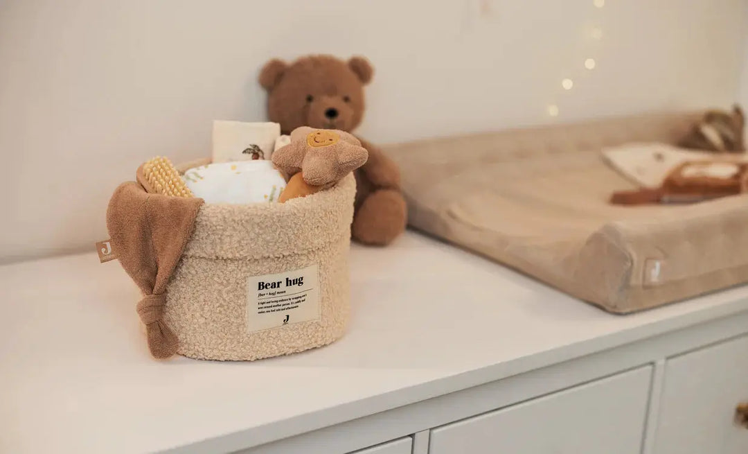Blue Almonds Ltd Changing Table Basket 14x18cm Boucle Naturel Jollein