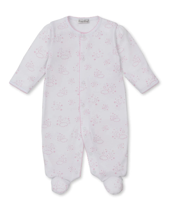 Blue Almonds Ltd Cheerful Good Night - Footie PRT - Pink - GIRLS Kissy Kissy