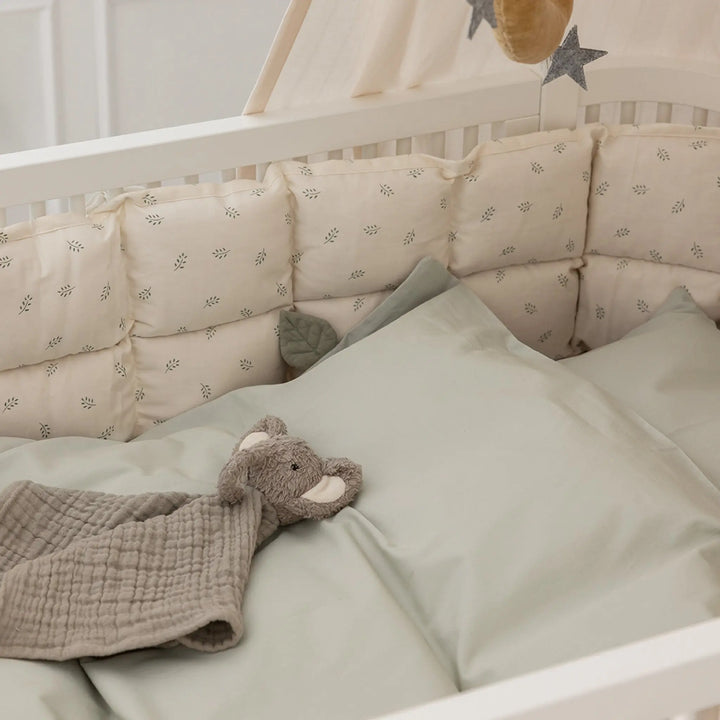 Blue Almonds Ltd Classic Bed linen- Mist Green Sebra