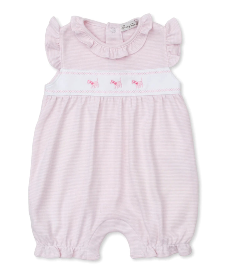Blue Almonds Ltd Classic Treasures FA25 - Short Playsuit STR - Pink - GIRLS Kissy Kissy