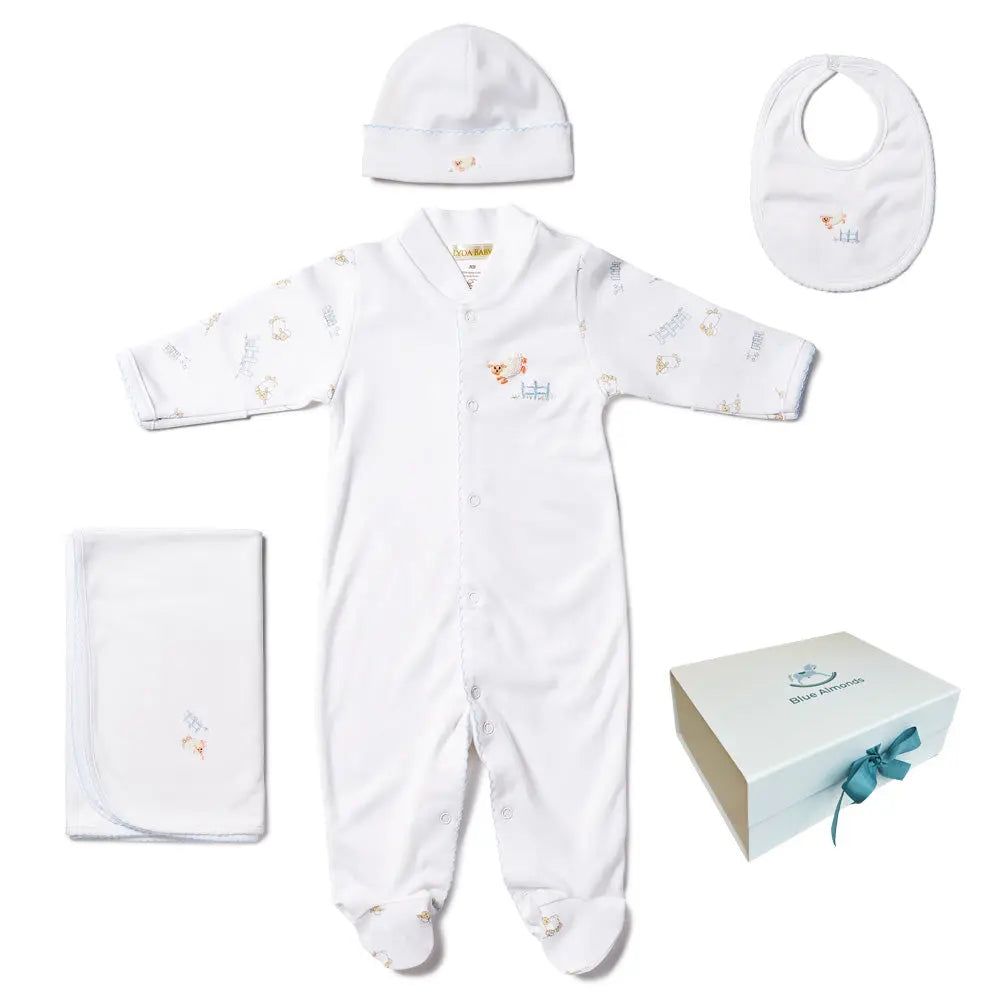 Blue Almonds Ltd Baby layette gift set - Sheep blue Lyda Baby