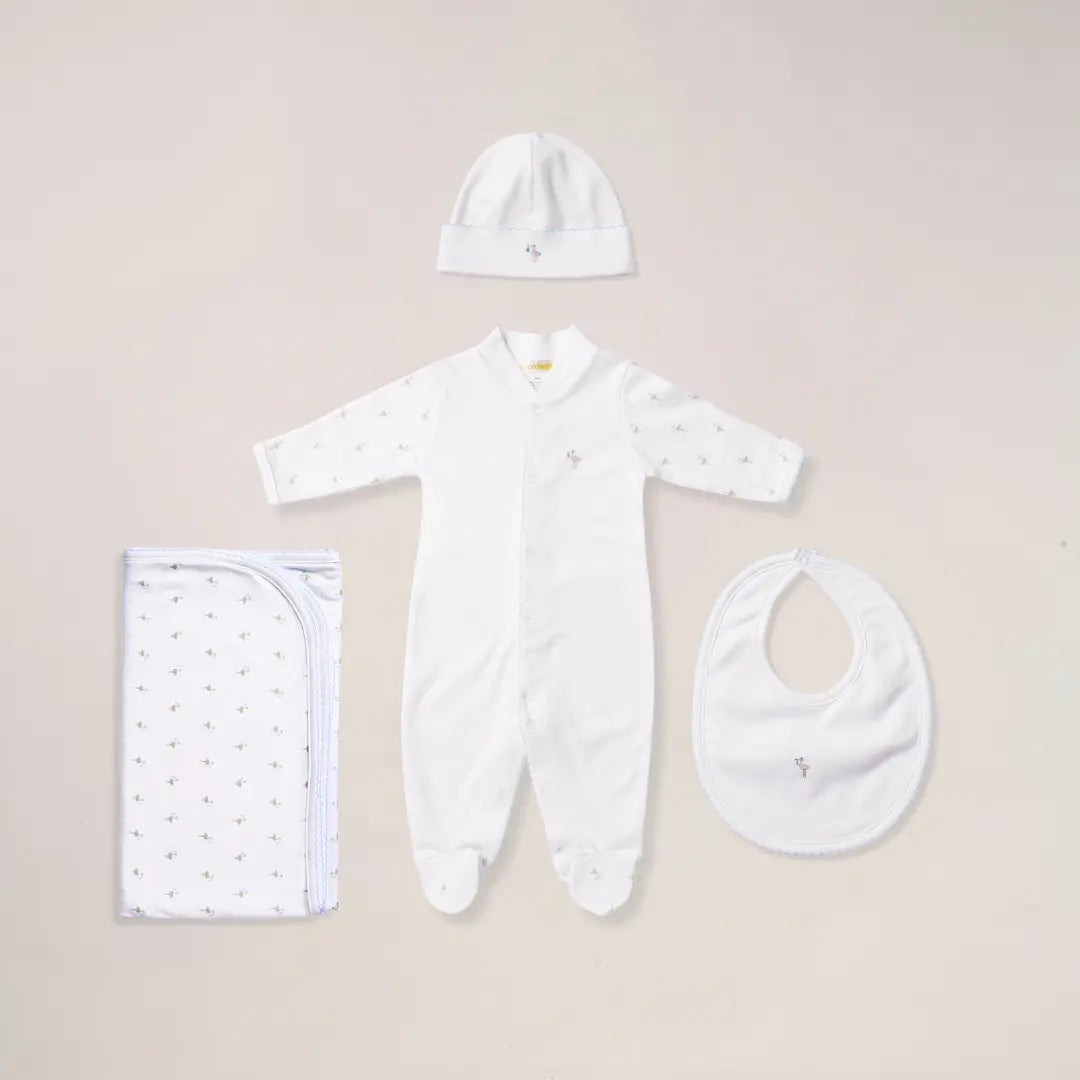 Blue Almonds Ltd Stork Baby Clothing Set — Blue Lyda Baby