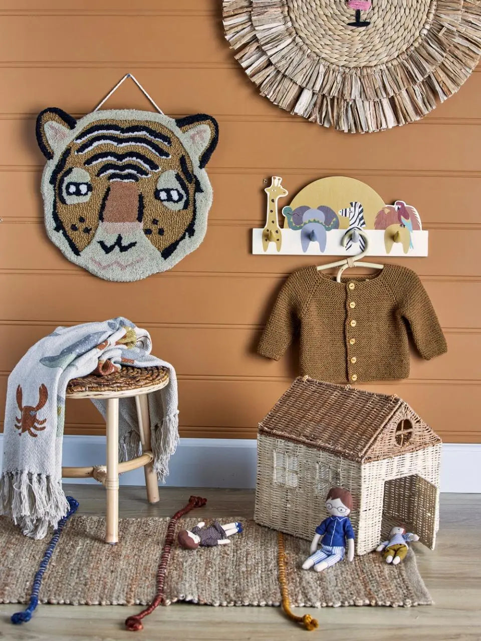 Blue Almonds Ltd Coat Rack - Animal Tails Blue Almonds