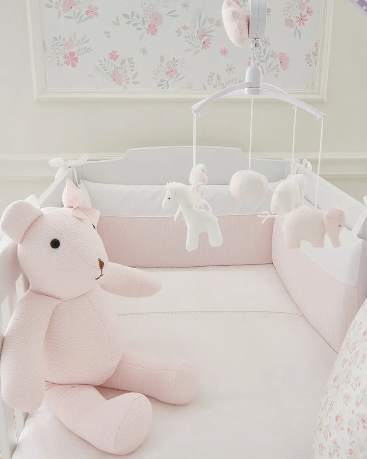 Blue Almonds Ltd Cot bed Bumper - Cotton Pink Theophile & Patachou