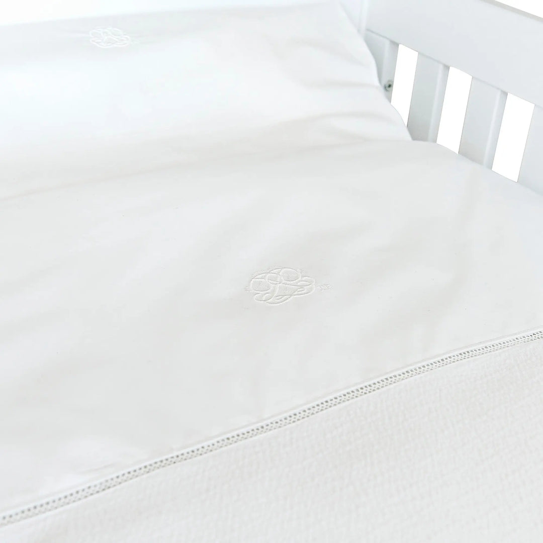 Blue Almonds Ltd Cot bed duvet cover 100x135cm + Pillowcase - Padded - Cotton White Theophile & Patachou