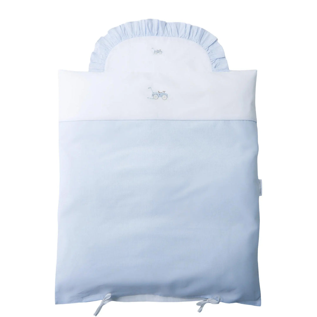Blue Almonds Ltd Cradle duvet cover  lines 80x70cm + pillowcase - Classic Car Theophile & Patachou