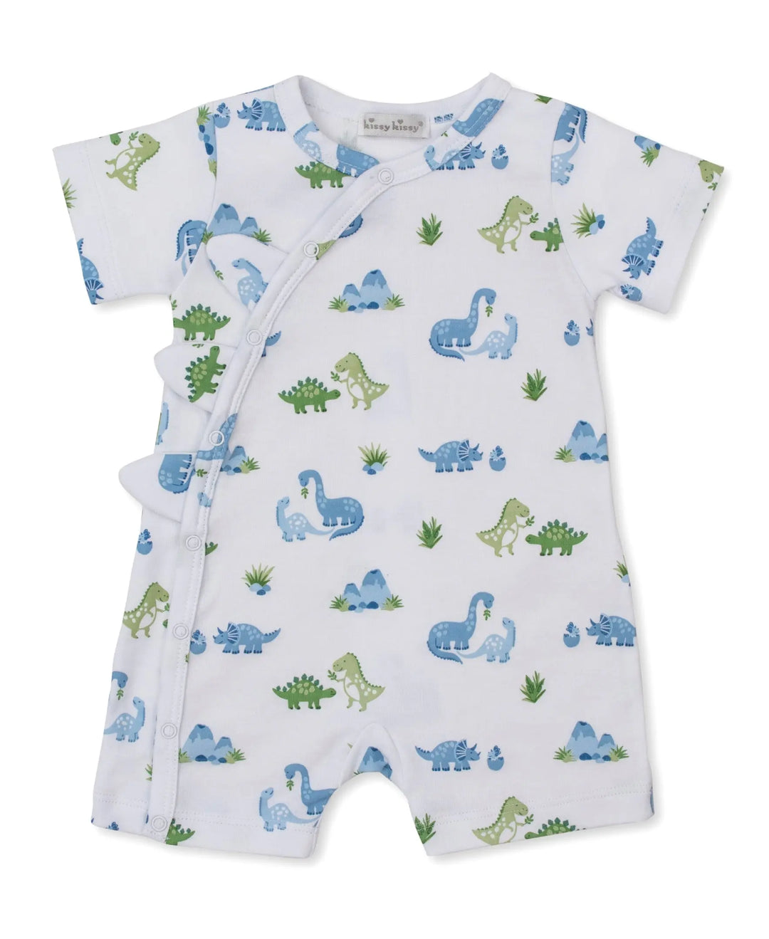 Blue Almonds Ltd Dinosaur Delight - Short Playsuit PRT - Multi Kissy Kissy