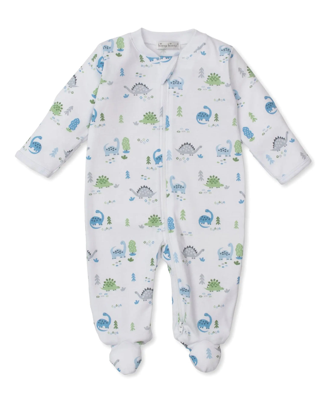 Blue Almonds Ltd Dinosaur Era - Footie w/ Zip PRT - Multi - BOYS Kissy Kissy