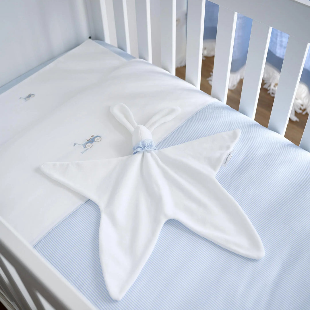 Blue Almonds Ltd Doudou Soft rabbit - Velvet - Classic Car Theophile & Patachou