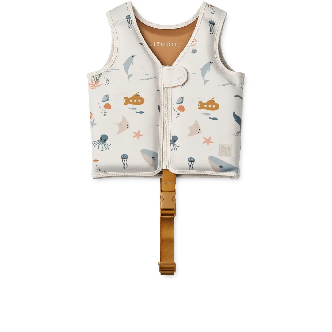 Blue Almonds Ltd Dove Swim Vest - Sea creature / Sandy - UNISEX LIEWOOD