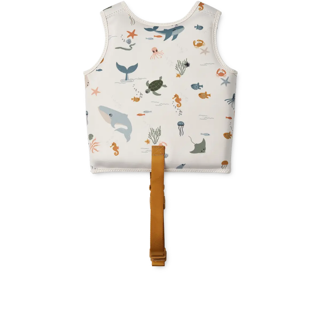Blue Almonds Ltd Dove Swim Vest - Sea creature / Sandy - UNISEX LIEWOOD