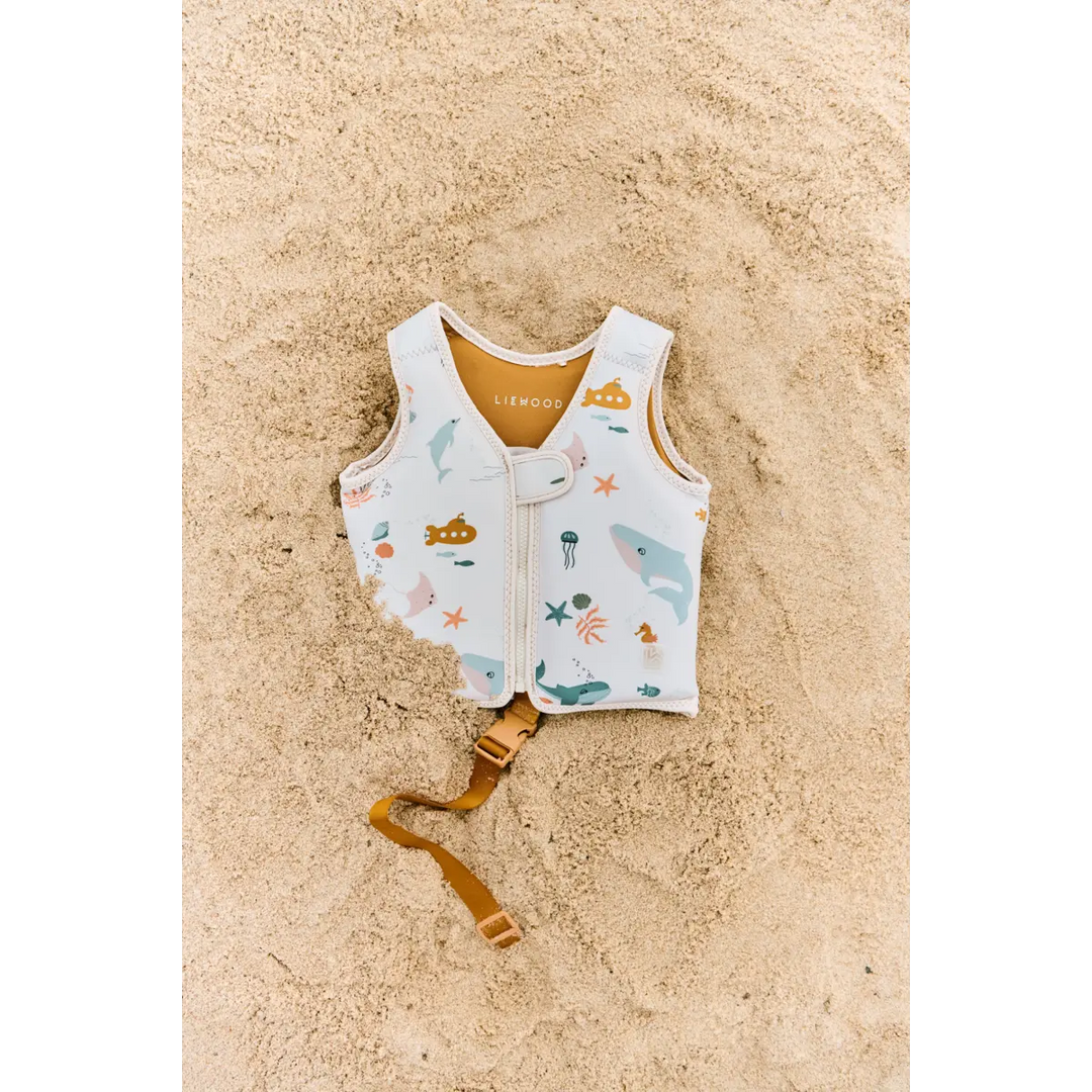 Blue Almonds Ltd Dove Swim Vest - Sea creature / Sandy - UNISEX LIEWOOD