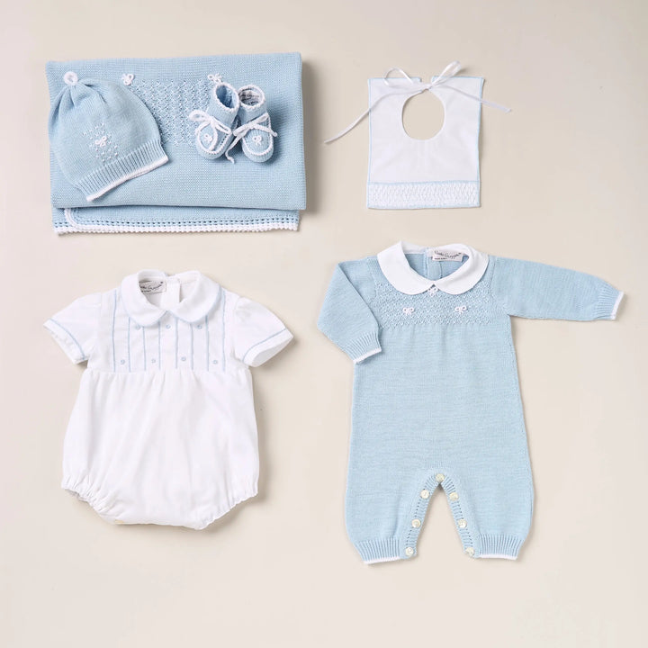 Blue Almonds Ltd Elegance Keepsake Baby Gift Set – Blue Blue Almonds