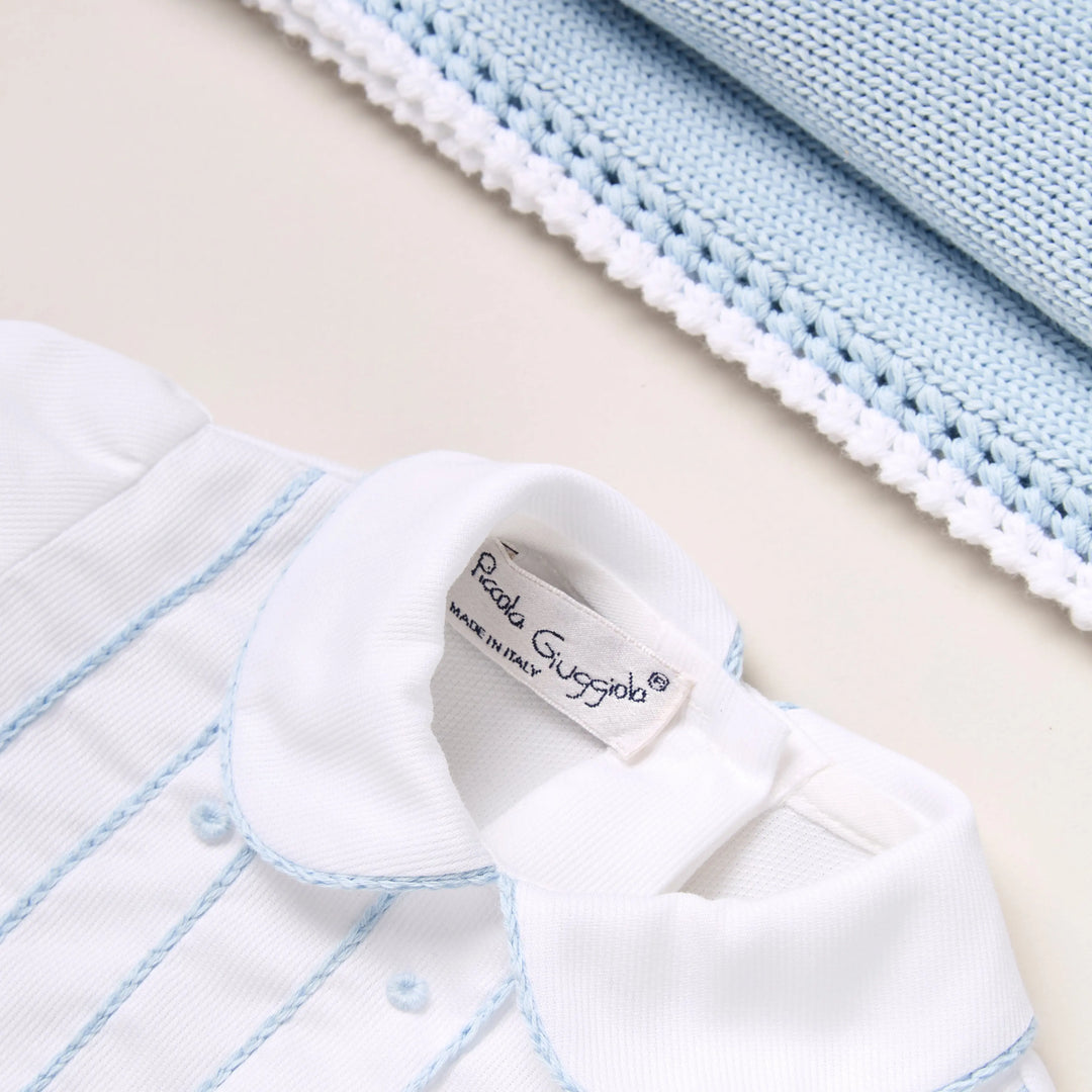 Blue Almonds Ltd Elegance Keepsake Baby Gift Set – Blue Blue Almonds