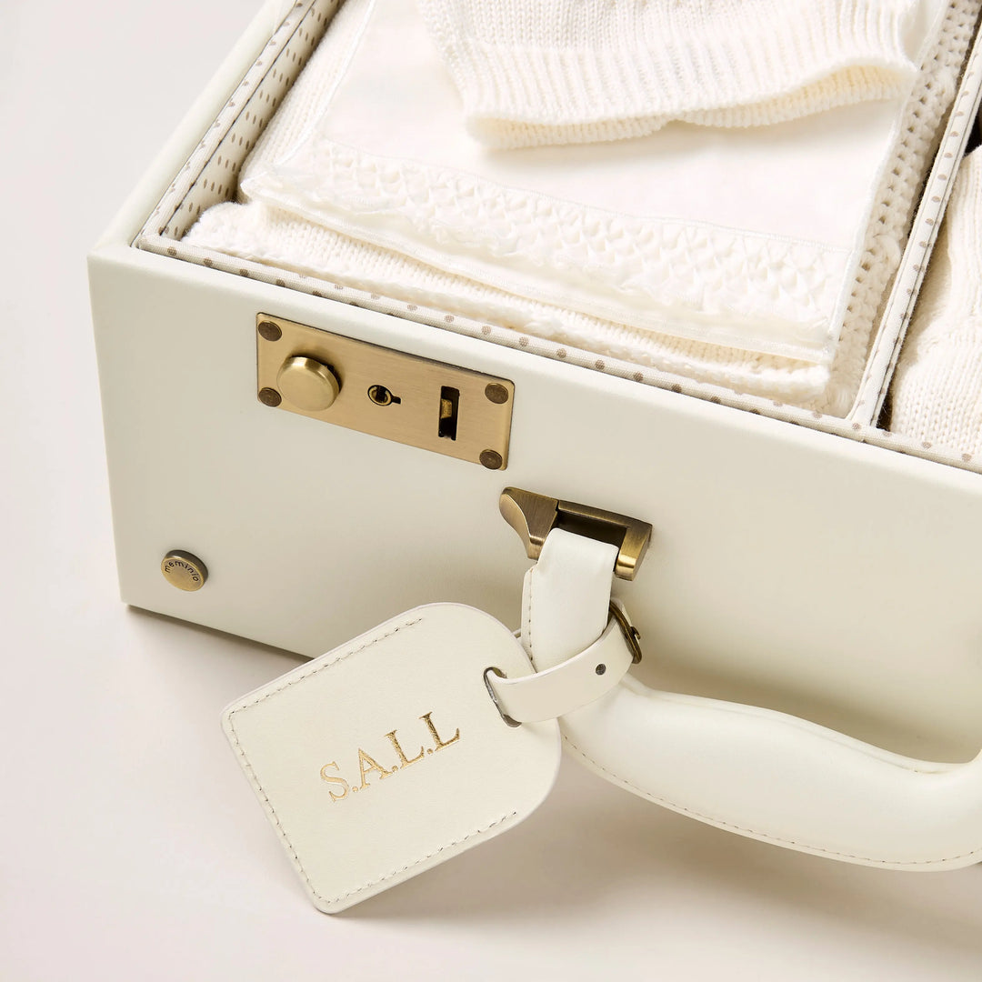 Blue Almonds Ltd Elegance Keepsake Baby Gift Set – Neutral Blue Almonds