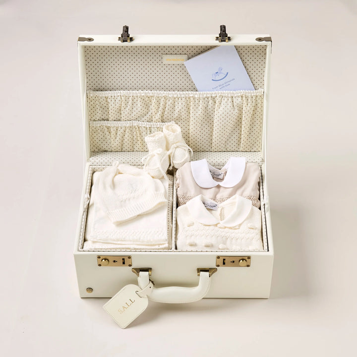 Blue Almonds Ltd Elegance Keepsake Baby Gift Set – Neutral Blue Almonds
