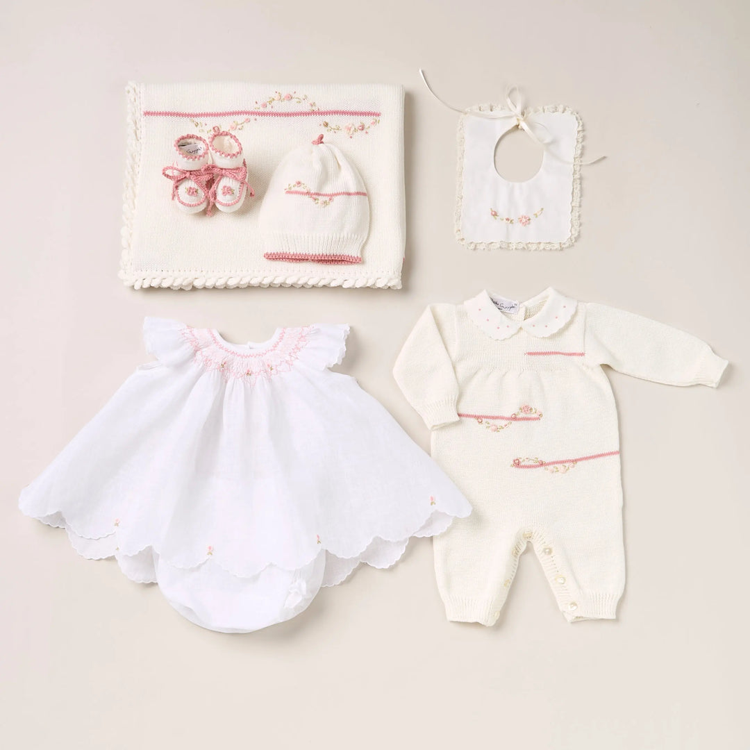 Blue Almonds Ltd Elegance Keepsake Baby Gift Set – Pink Blue Almonds